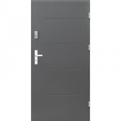 MODEL L1 metalinės lauko durys, KAIRINĖS, (antracitas) - 960x2068